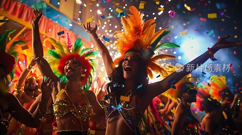 狂欢节上的欢乐时光