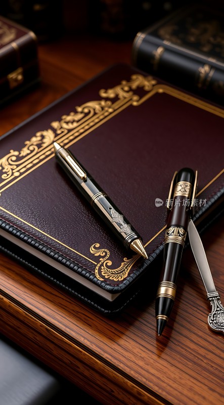 黑金笔与笔记本