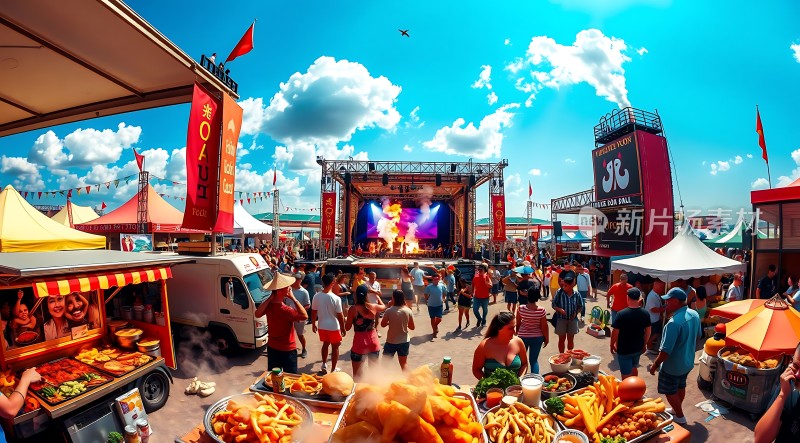 夏日狂欢节美食与音乐的盛宴