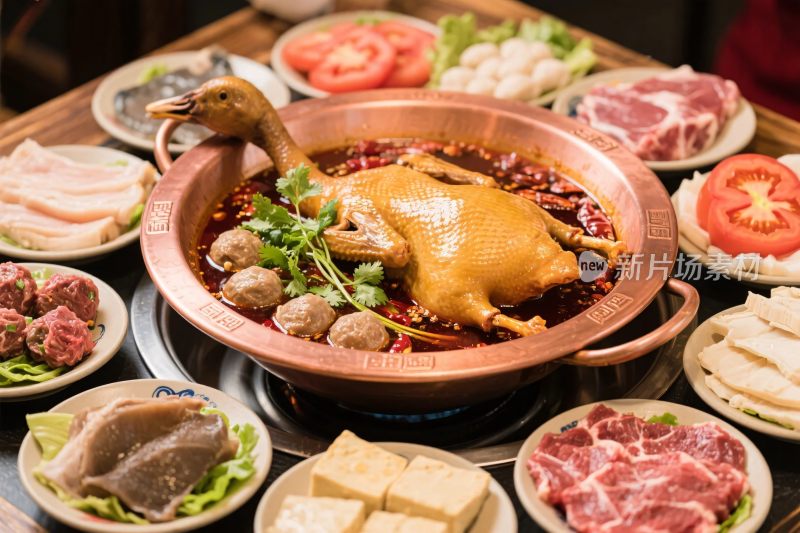 火锅美食食材图