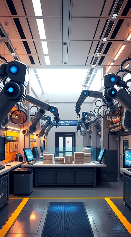 智能物流中心未来科技感十足