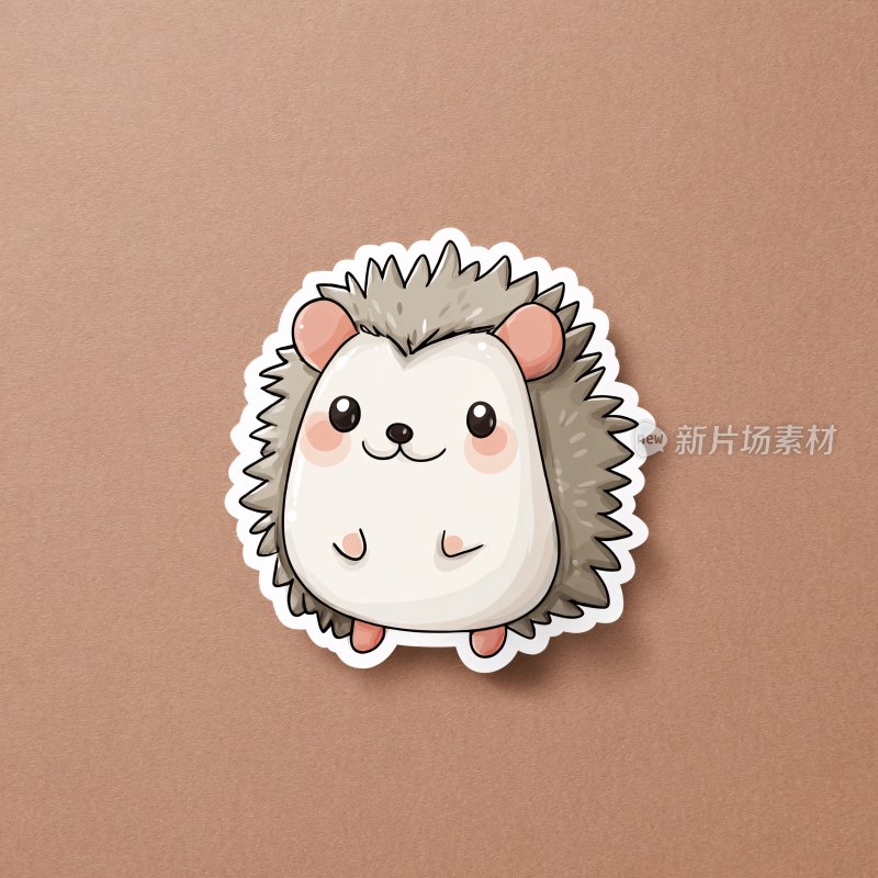 可爱卡通小刺猬贴纸