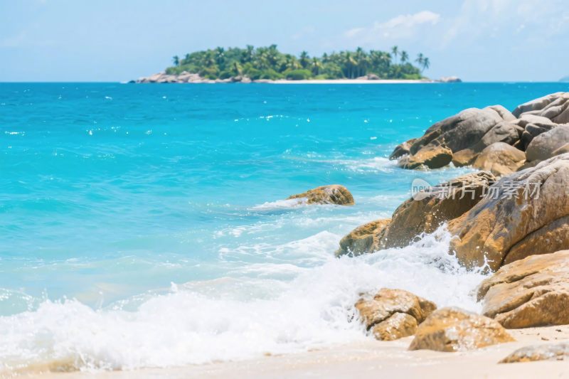 海滩海滨风景图