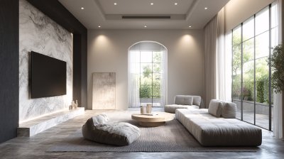 现代简约风客厅室内场景图 现代简约风客厅室内场景图