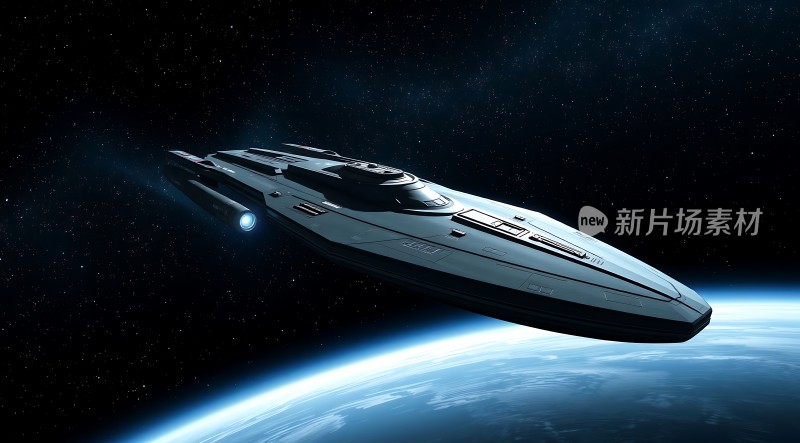 星际飞船遨游宇宙