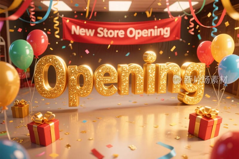 新店开业庆祝场景