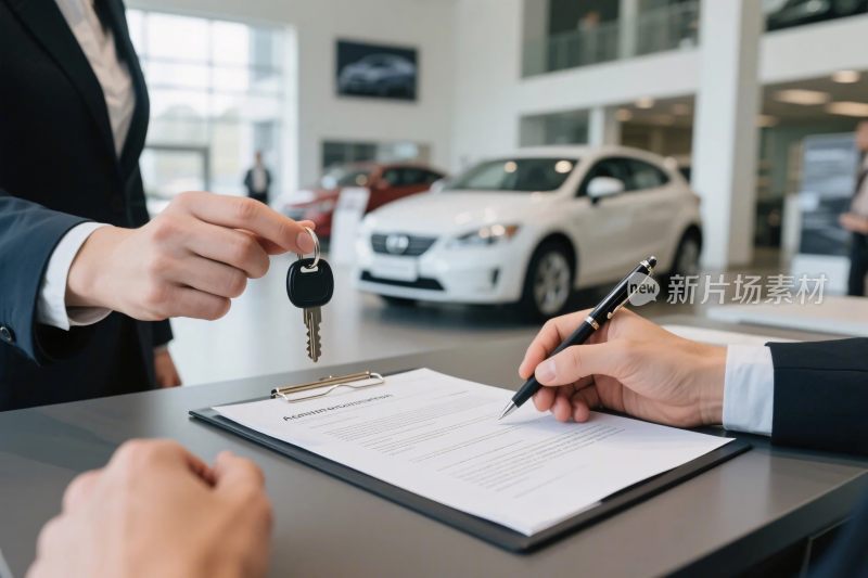 汽车交易合同签署场景