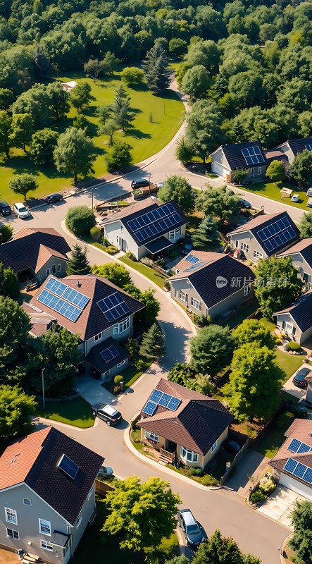 绿色家园太阳能与自然和谐共处