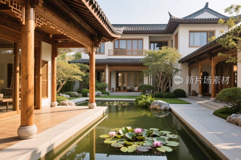 中式庭院景观图