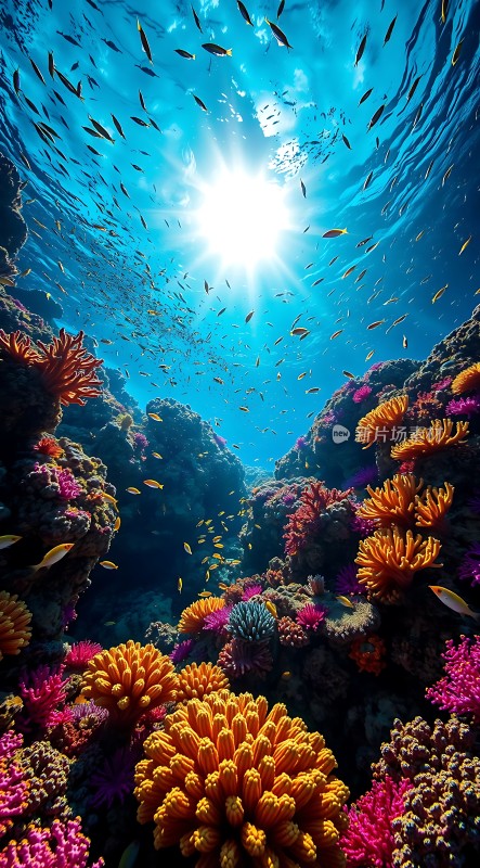 阳光下的海底世界