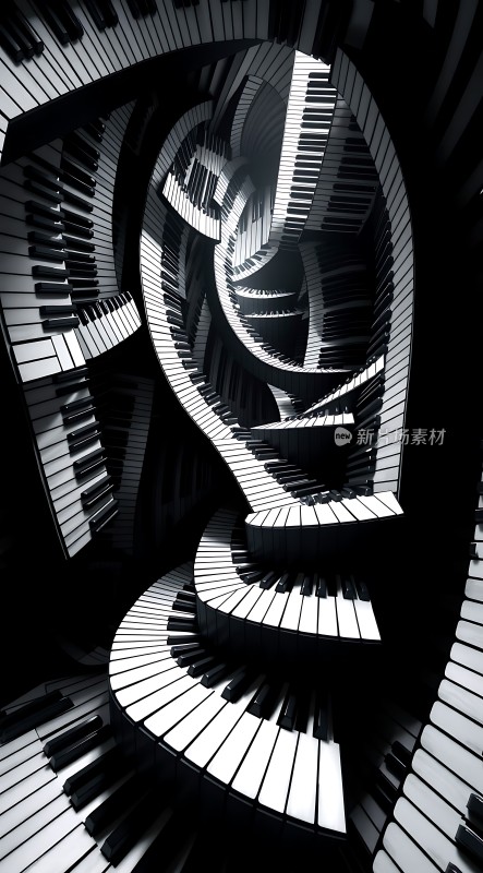 钢琴键旋涡