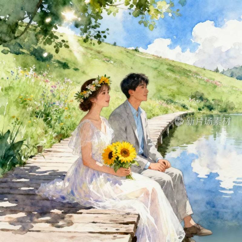 婚礼 爱情  在一起 心心相印 甜蜜