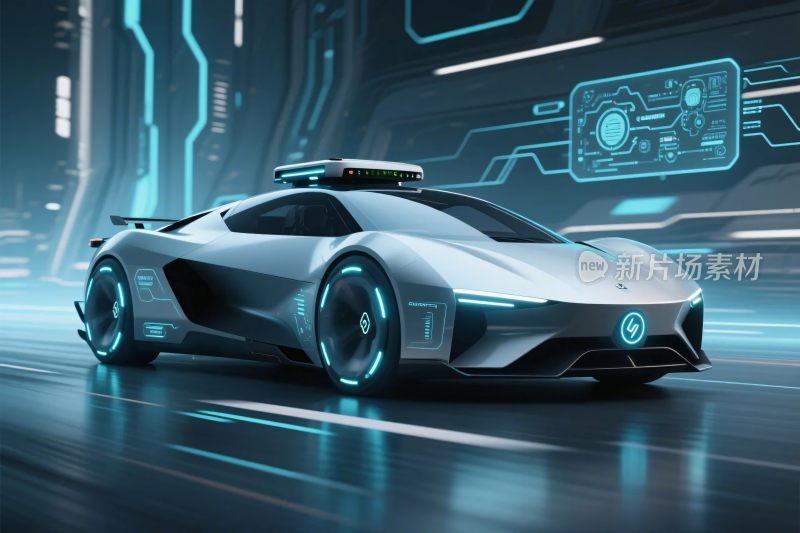 科幻未来智能跑车