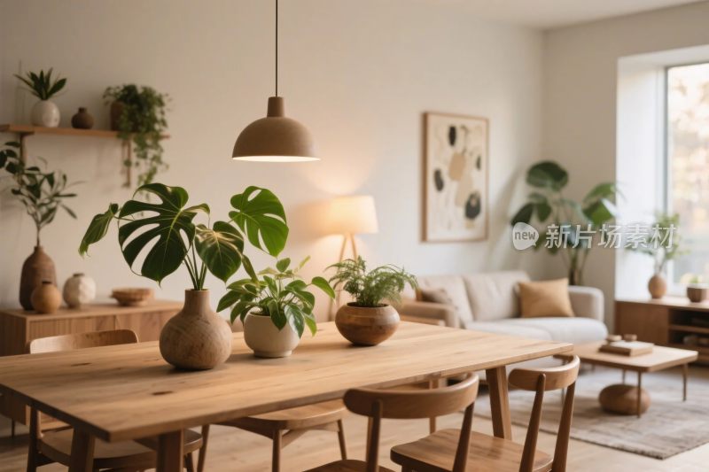 温馨客厅绿植布置