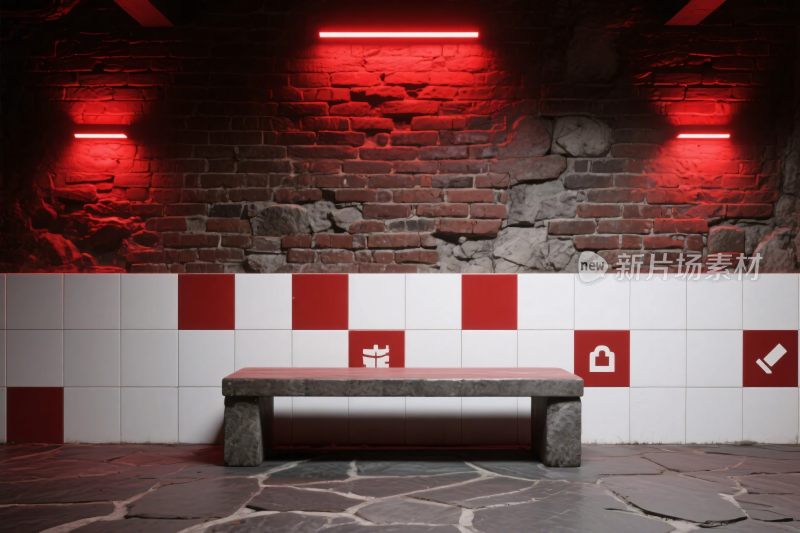 室内红砖墙场景