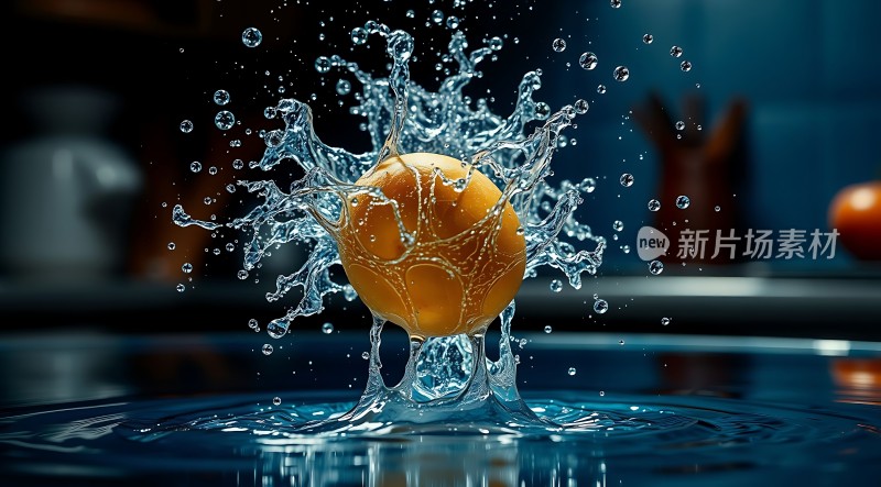 橙子入水瞬间