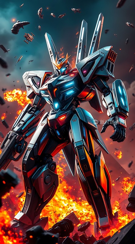 机械战士战火中的守护者