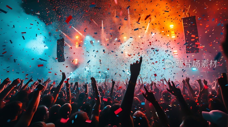 狂欢派对灯光璀璨五彩缤纷