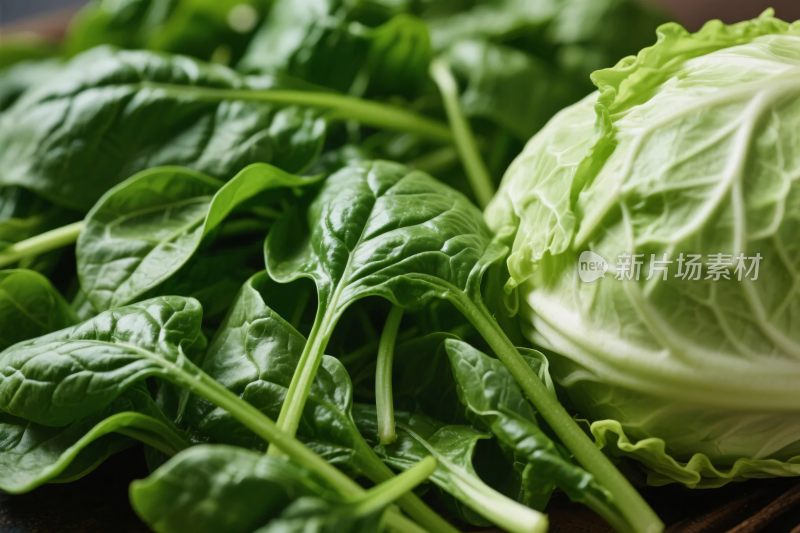 新鲜蔬菜特写图