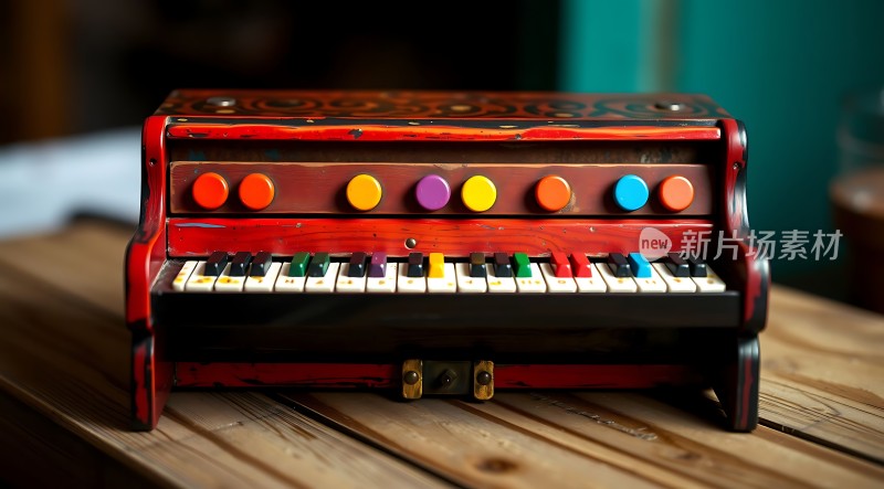 彩色琴键钢琴