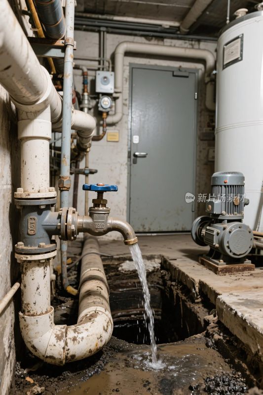 工业设施管道排水场景