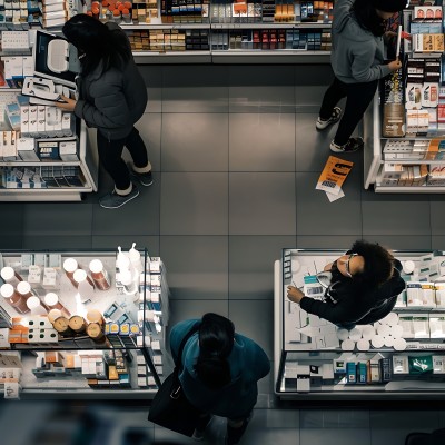 新片场素材 药店购物场景 新片场素材 药店购物场景