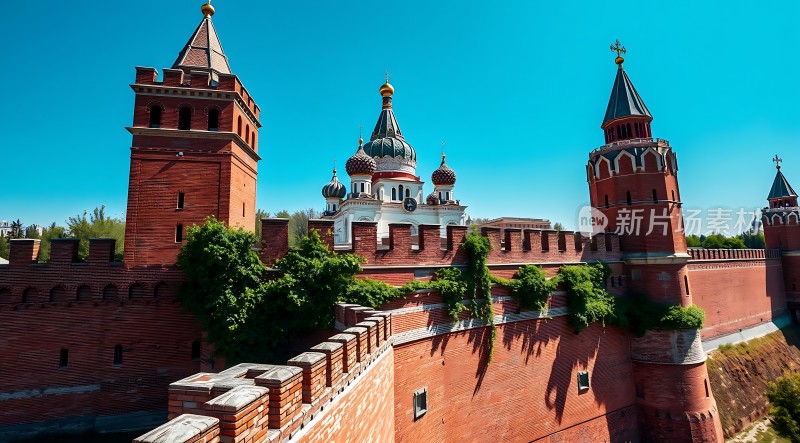 红场上的古老城堡与教堂