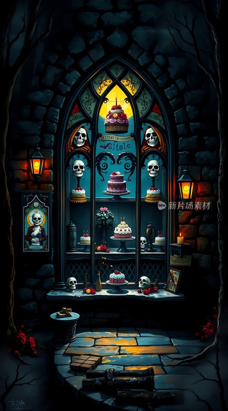 骷髅蛋糕店神秘夜光