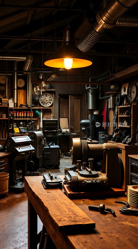 机械车间里的精密仪器与工具