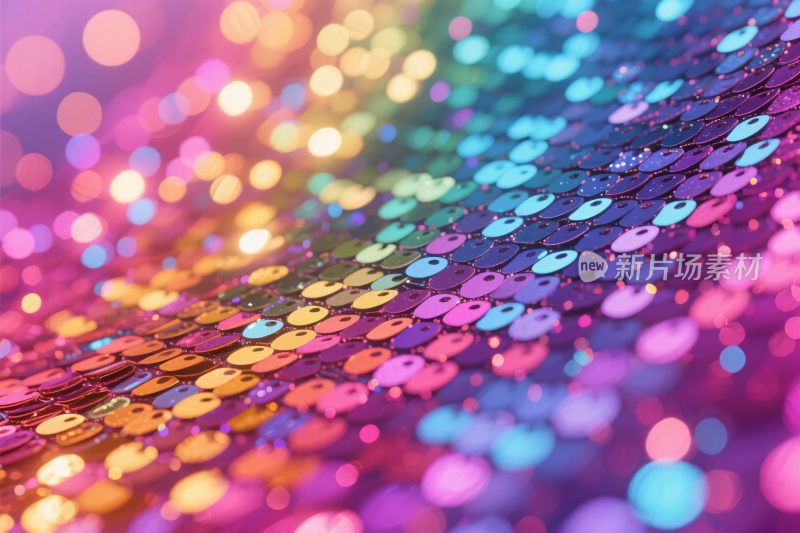 彩虹彩光亮片背景