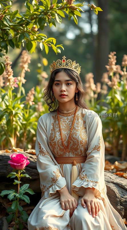 金色皇冠下的优雅公主
