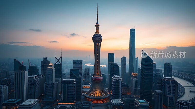 东方明珠与城市天际线