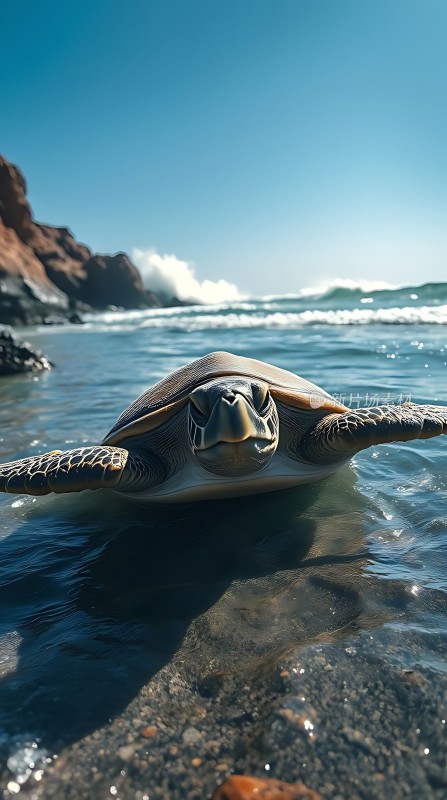 海边的海龟