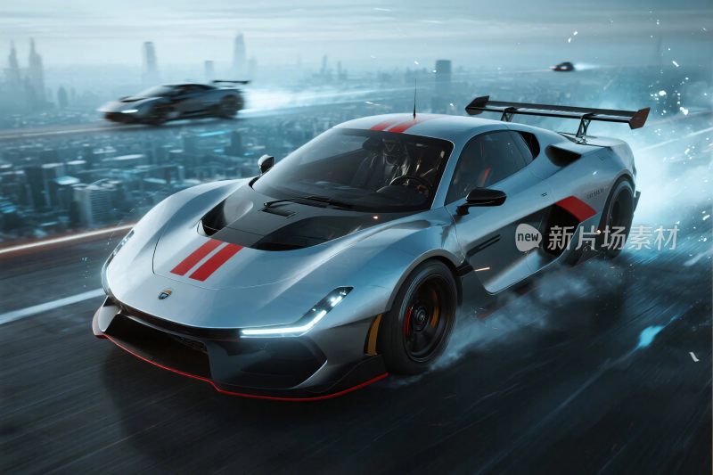 未来竞速跑车场景