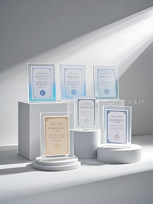 证书展示荣誉墙成就陈列