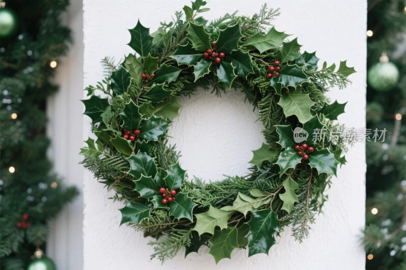 圣诞花环装饰