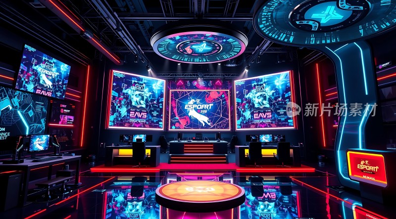 电竞舞台科技感十足