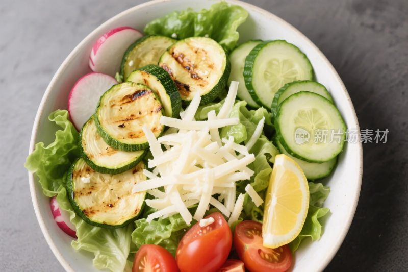 蔬菜沙拉美食图