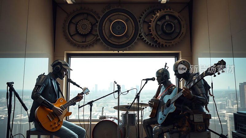 机器人乐队演奏现场