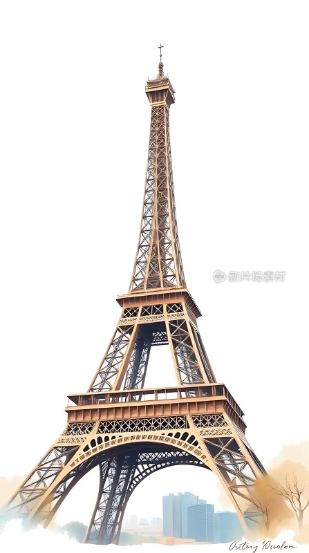 埃菲尔铁塔巴黎地标建筑