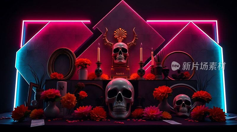 霓虹骷髅祭坛