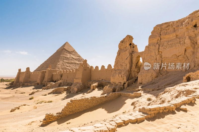 沙漠金字塔遗址