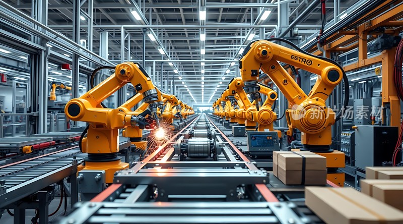 工业机器人生产线高效运作