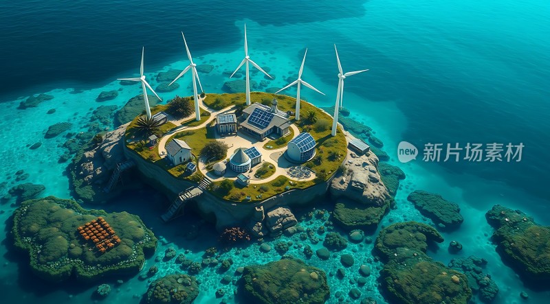 新能源生态小岛