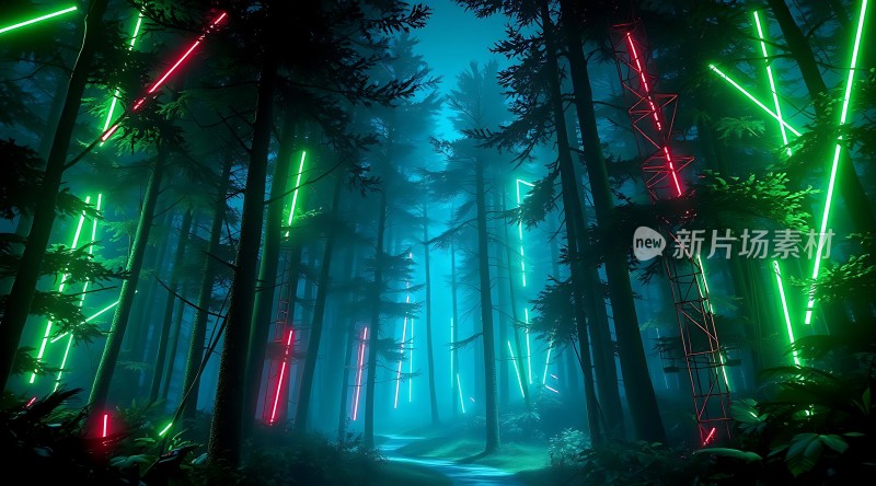霓虹森林秘境探秘