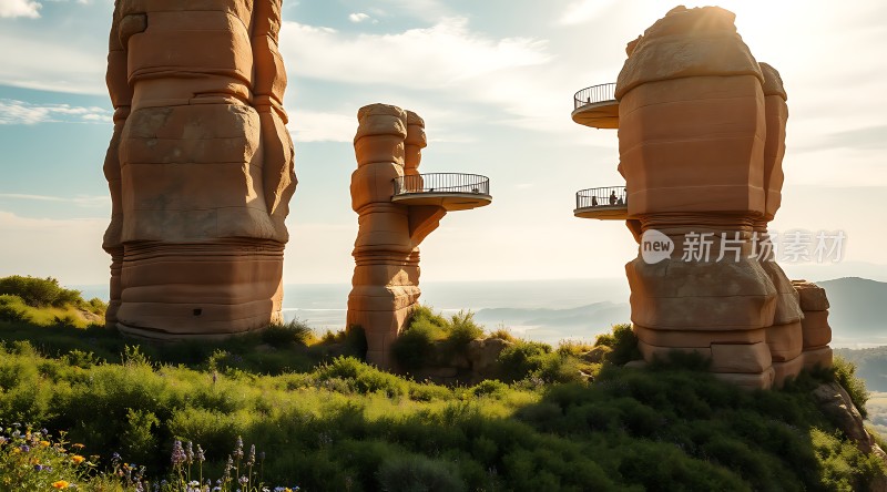 奇石林立美景如画