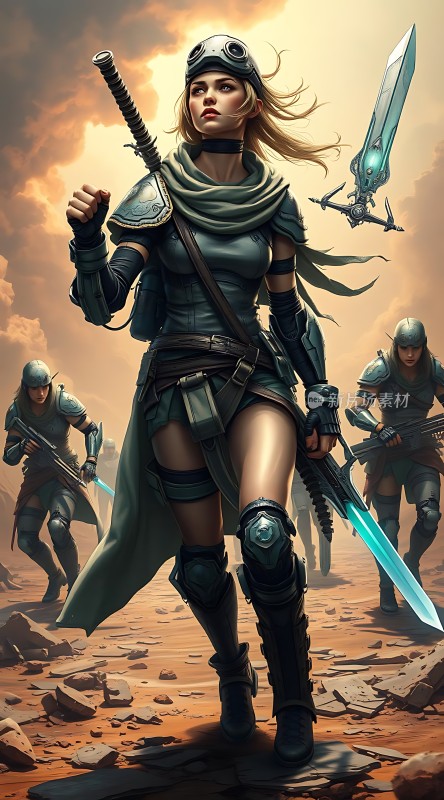 未来战士沙漠中的战斗