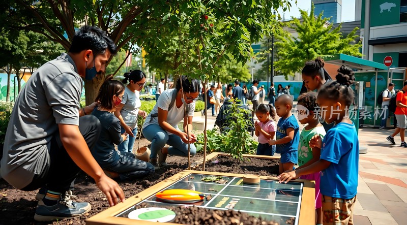 社区植树活动亲子互动共筑绿色未来