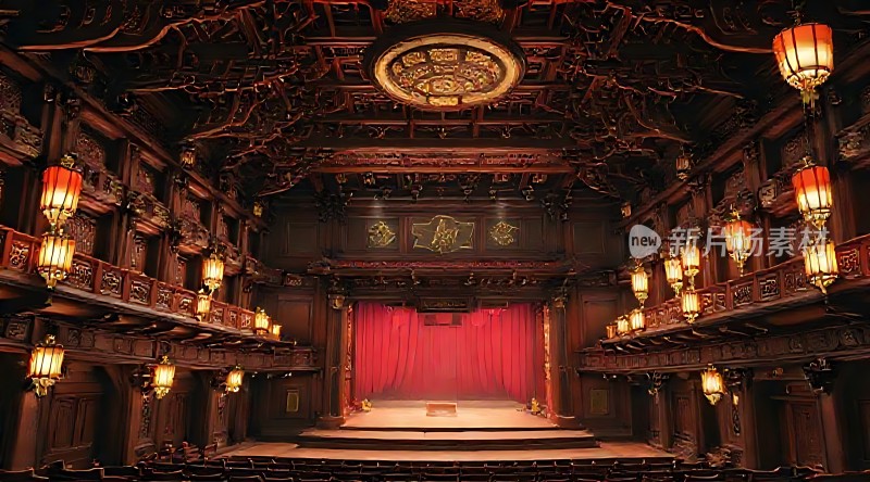 剧院内部华丽场景