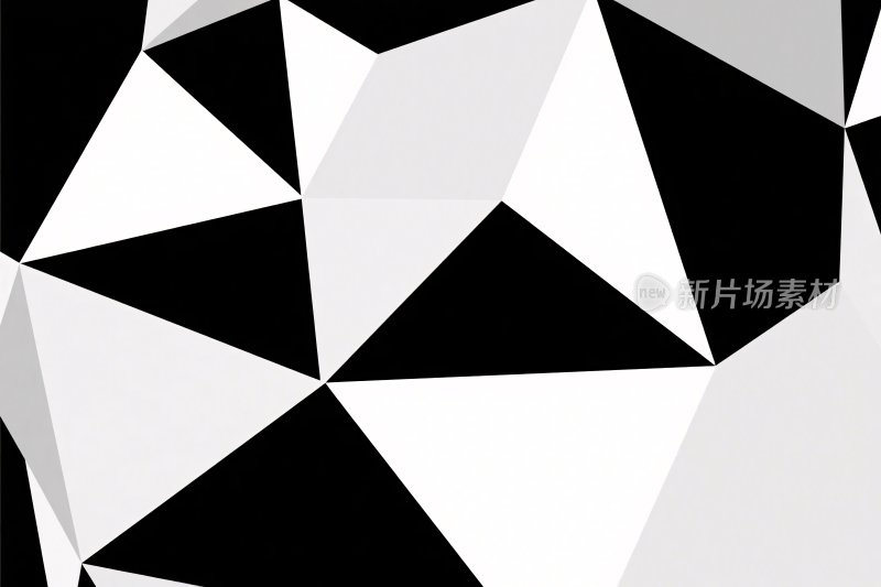 黑白几何抽象图案